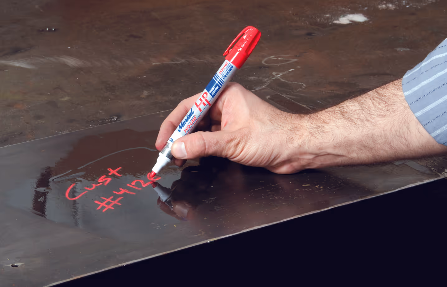 Lot 12x08714 feutre a peinture haute performance rouge 2-4mm