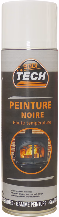 Lot 12x10090 peinture noire haute t°
