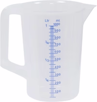 Lot 12x10357 mesure 1 litre graduee-transparent