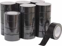 Lot 30x17253 toile adhesive dechirable noire 48mmx25m