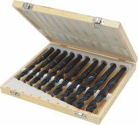 Lot 5x14892 boite bois-10 forets 14.5-23mm cm2 qualite 4241