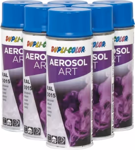 Lot 6x11718 peinture art color bleu ciel 400ml