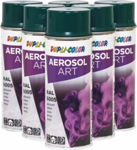 Lot 6x11719 peinture art color vert mousse 400ml