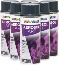 Lot 6x11723 peinture art color gris anthracite 400ml