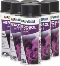 Lot 6x11730 peinture art color satin noir 400ml