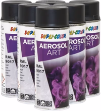 Lot 6x11737 peinture art color mat noir 400ml