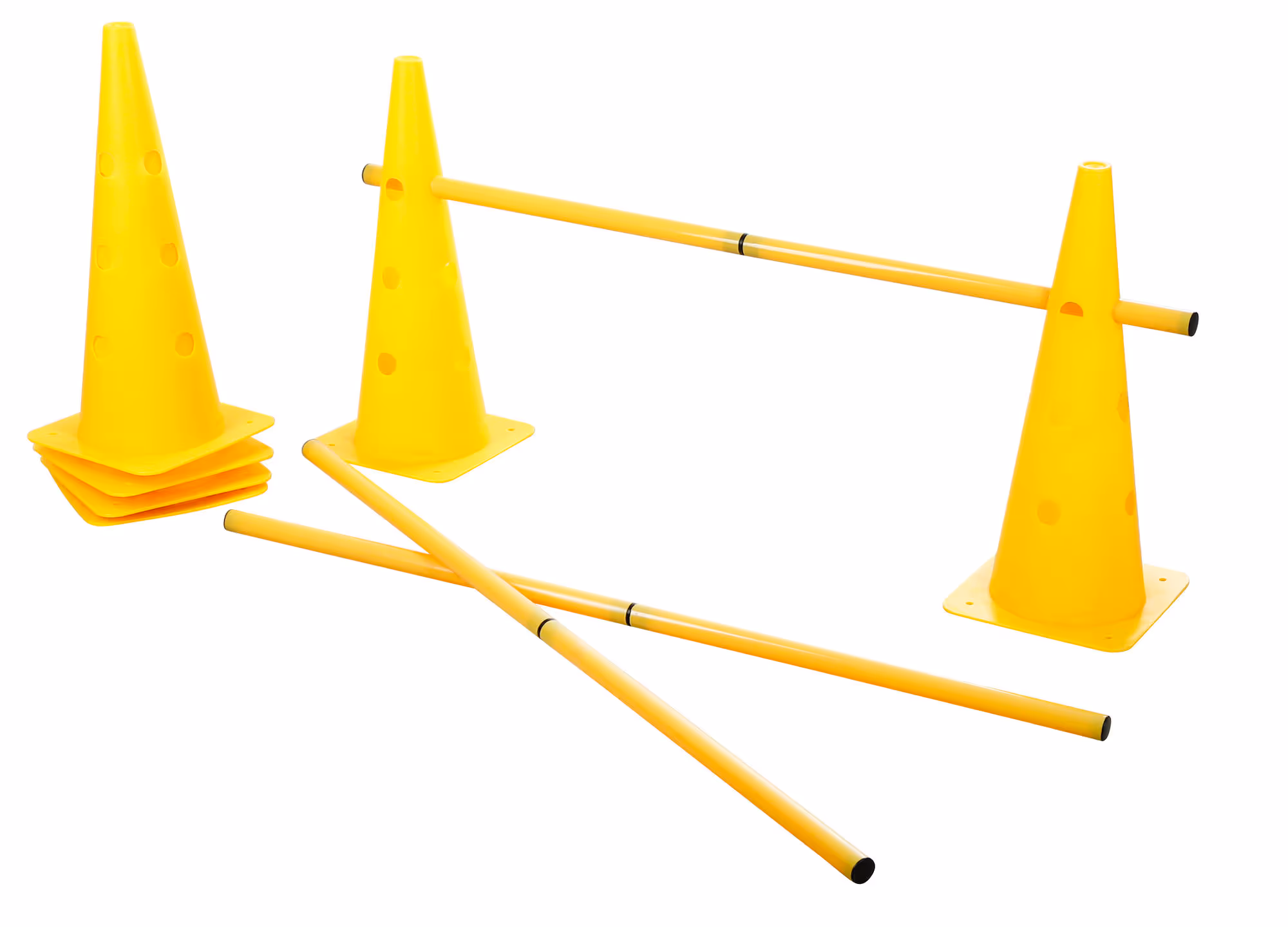 Lot cônes et barres d'obstacle Agility