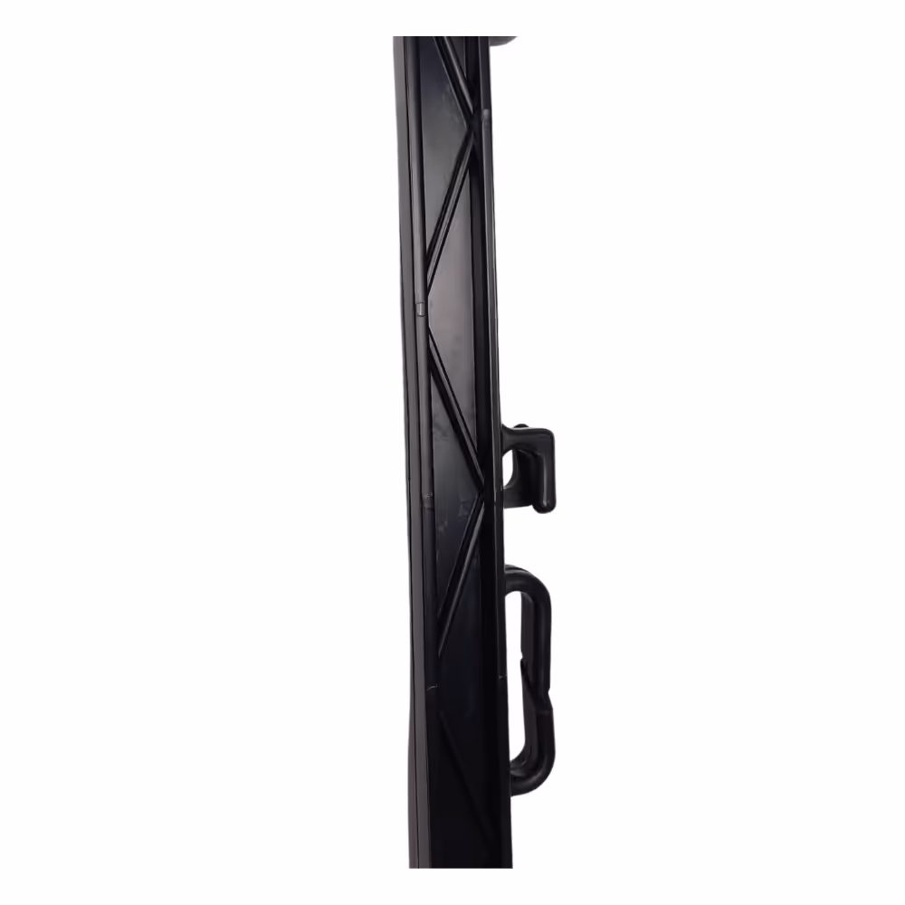 Lot de 10 Piquets noir en plastique recyclé 1,05 m 10 isolateurs