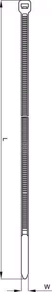 Lot de 100 Colliers de serrage 9x430 mm Polyamide 6.6 