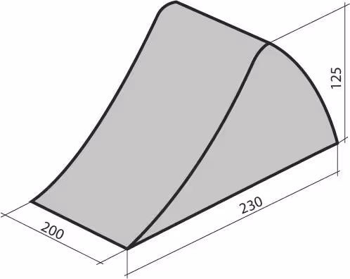 LOT DE 2 CALES DE ROUE EN ACIER 230X200X125MM POUR PL