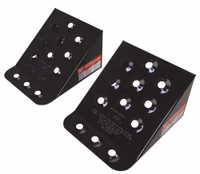 LOT DE 2 CALES DE ROUE EN ACIER 230X200X125MM POUR PL