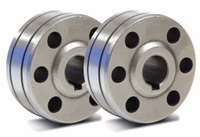 Lot de 2 galets type B pour fil acier Ø 0,6/0,8 mm