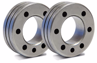 Lot de 2 galets type C pour fil alu Ø 0,8/1,0 mm