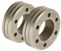 Lot de 2 galets type C pour fil acier Ø 0,8/1,0 mm