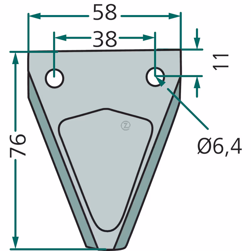 Section barre de coupe faucheuse lisse 580200901, GB 2730 (x25) Adaptable