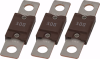 LOT DE 3 FUSIBLES 500A POUR BOOSTER 1200-1600A