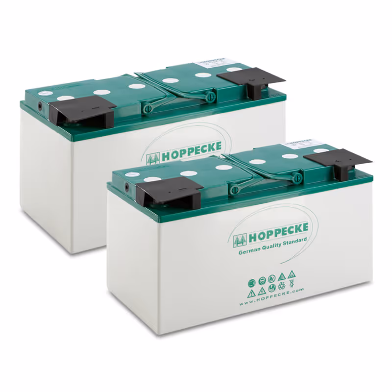 Lot de batteries AGM 2x 12V/80Ah