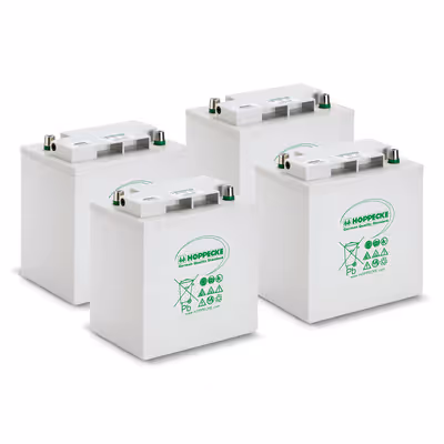 Lot de batteries AGM 4x 6V/170Ah
