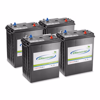 Lot de batteries AGM 4x 6V/285Ah
