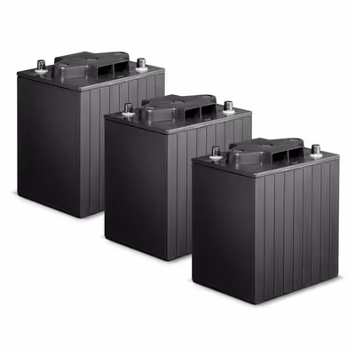 Lot de batteries Gel 3x 12V/76Ah