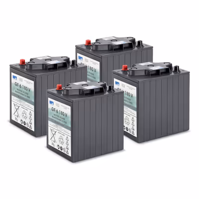 Lot de batteries Gel 4x 6V/180Ah