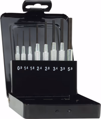 LOT DE CHASSE-GOUPILLES DANS CASSETTE EN METAL