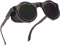 Lunettes de soudage rondes avec protection laterales
