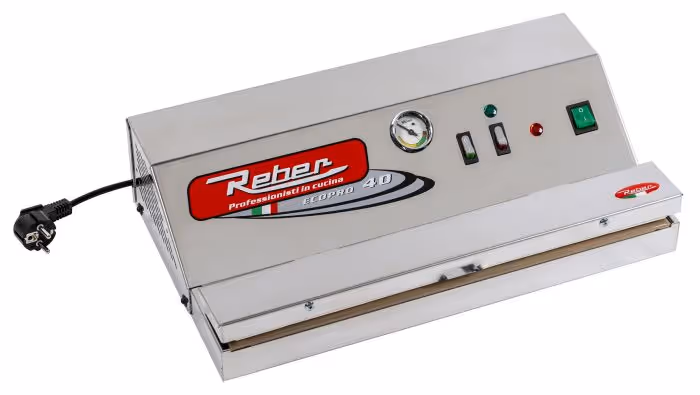 Machine de mise sous vide professionnelle lg. 40 cm en inox REBER 