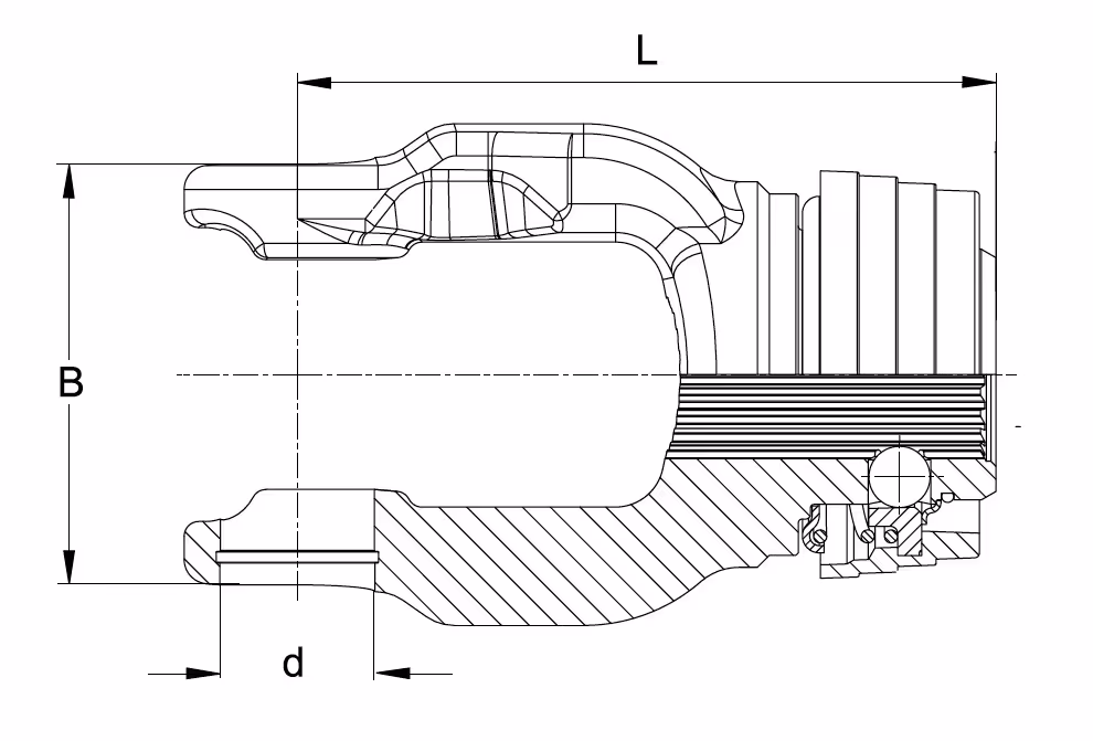 Mâchoire 1''3/8 21Z L145 mm Walterscheid AZG2400 