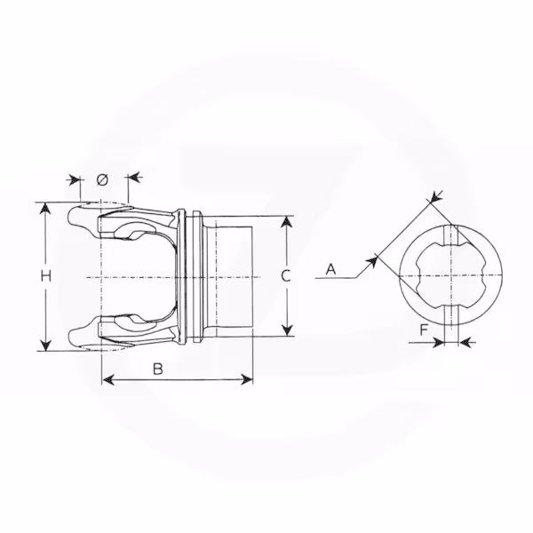 Mâchoire tube ext. S6