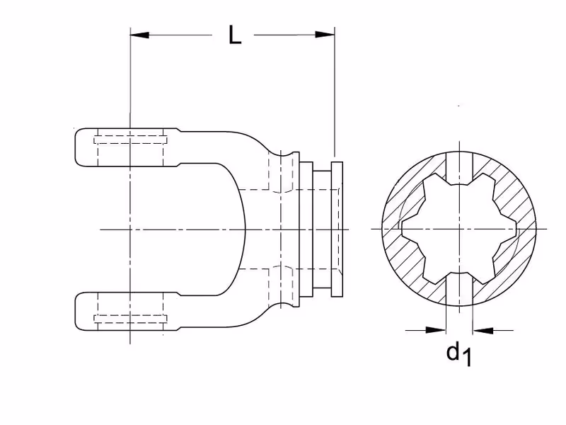Mâchoires pour tube (Taille Croisillon: 36 x 89mm) Profil: Etoilé, Taille: 51 x 37mm, Réf.: S4.