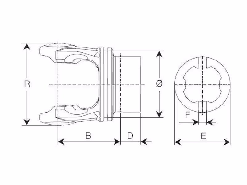 Mâchoires pour tube (Taille Croisillon: 30.2 x 91.5mm) Profil: Carré, Taille: 58.2 x 3.25mm, Réf.: 12209.