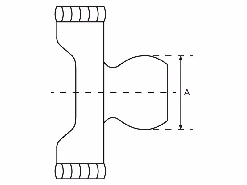 Mâchoires pour tubes profilés (Taille Croisillon: 30.2 x 106mm) Profil: Triangulaire, Taille: 45 x 45 x 5.6mm, Réf.: 24518. - ref 2150L6876