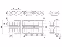 Maillon coudé, Duplex, 08B-2 - Vendu par 5