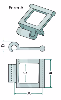 Maillon de chaine pour épandeur - 10,5 x 41,7 mm - Universel