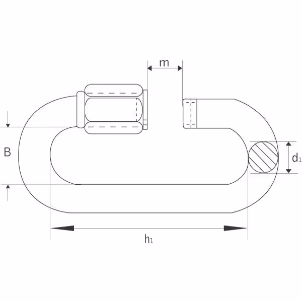 Maillon rapide 5mm