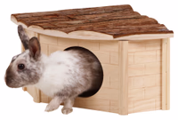 Maison d'angle pour rongeur Nature, 25X25X17cm