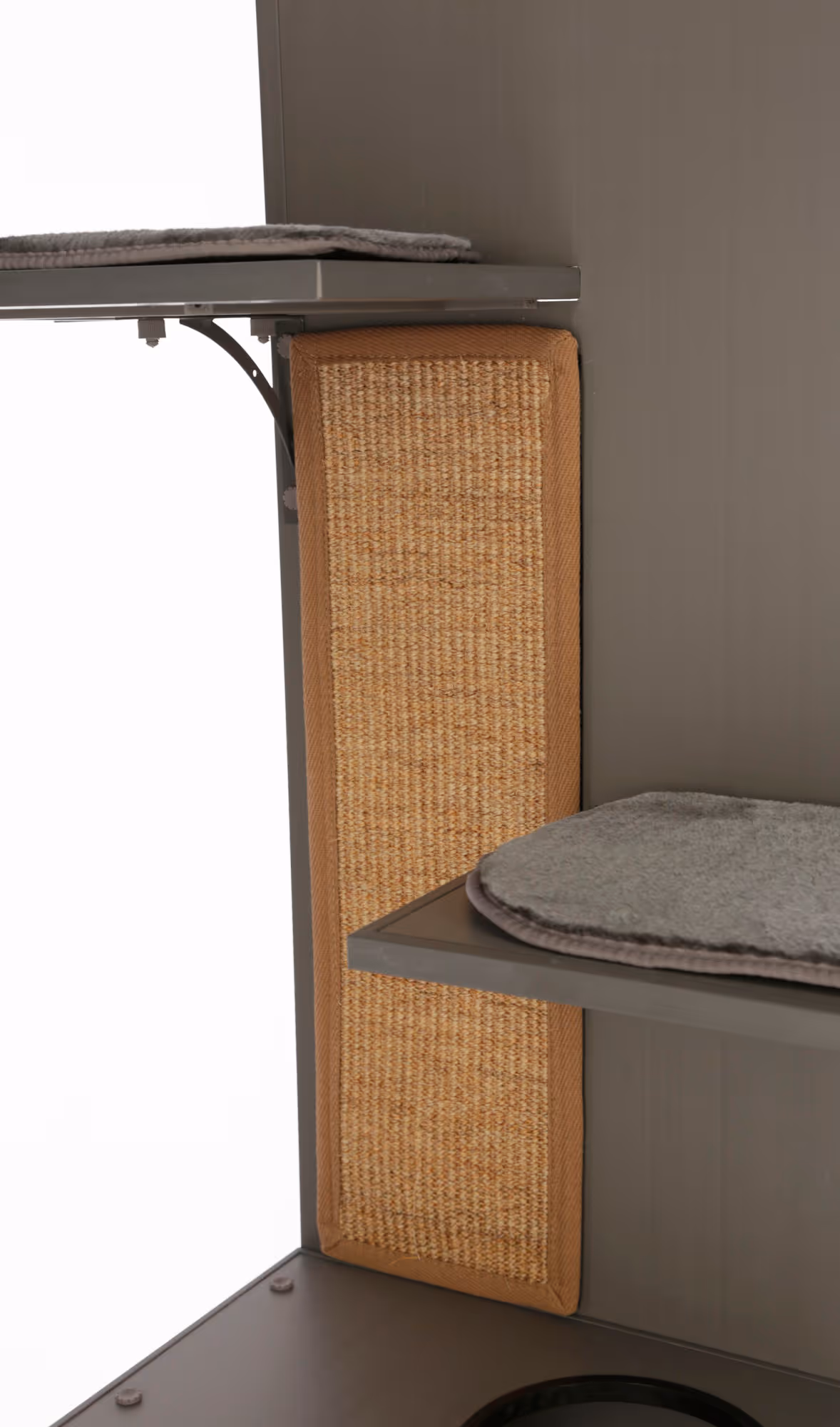 Maison de jeu pour chat ECO 42 x 42 x152,5 cm, gris
