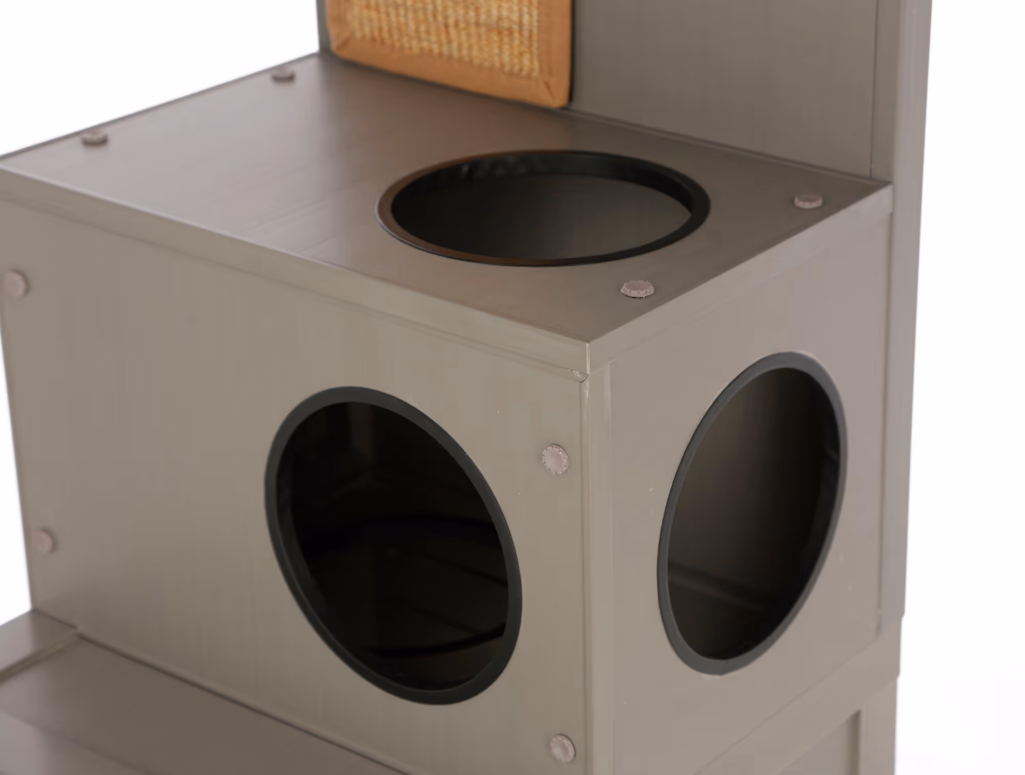 Maison de jeu pour chat ECO 42 x 42 x152,5 cm, gris