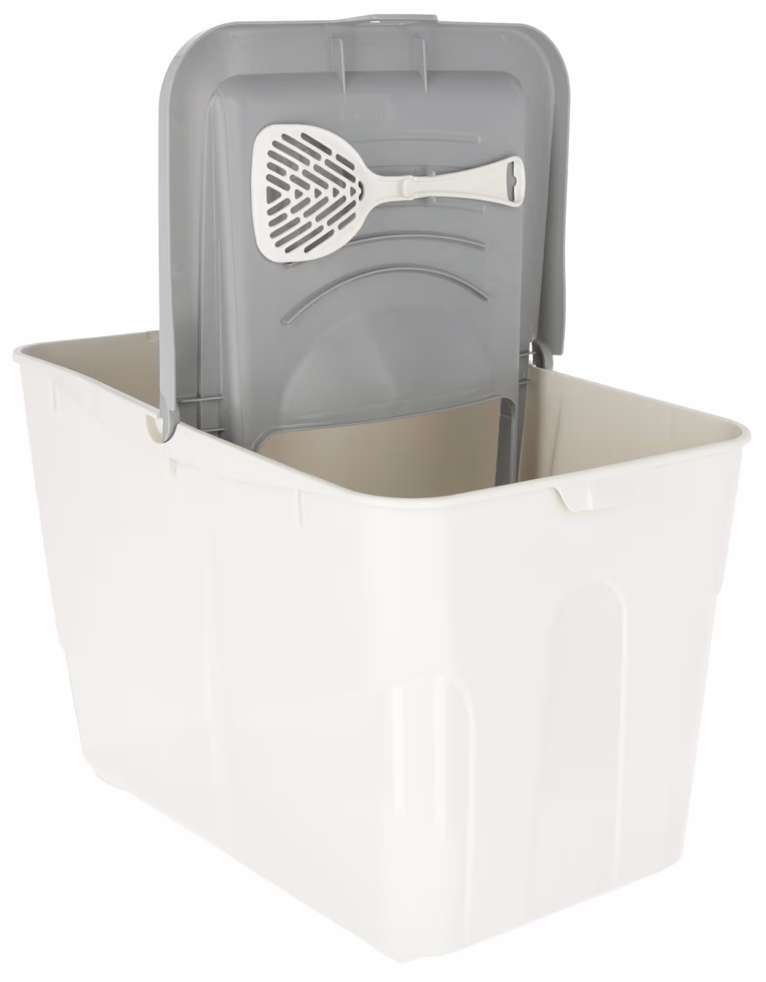 Maison de toilette pour chat Buxo, gris/bleu, 56X39X38,5cm