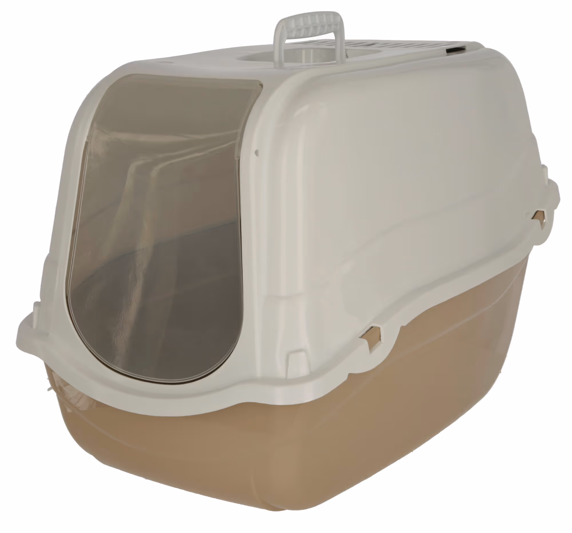 Maison de toilette pour chat Minka crème/taupe, 57x39x41 cm