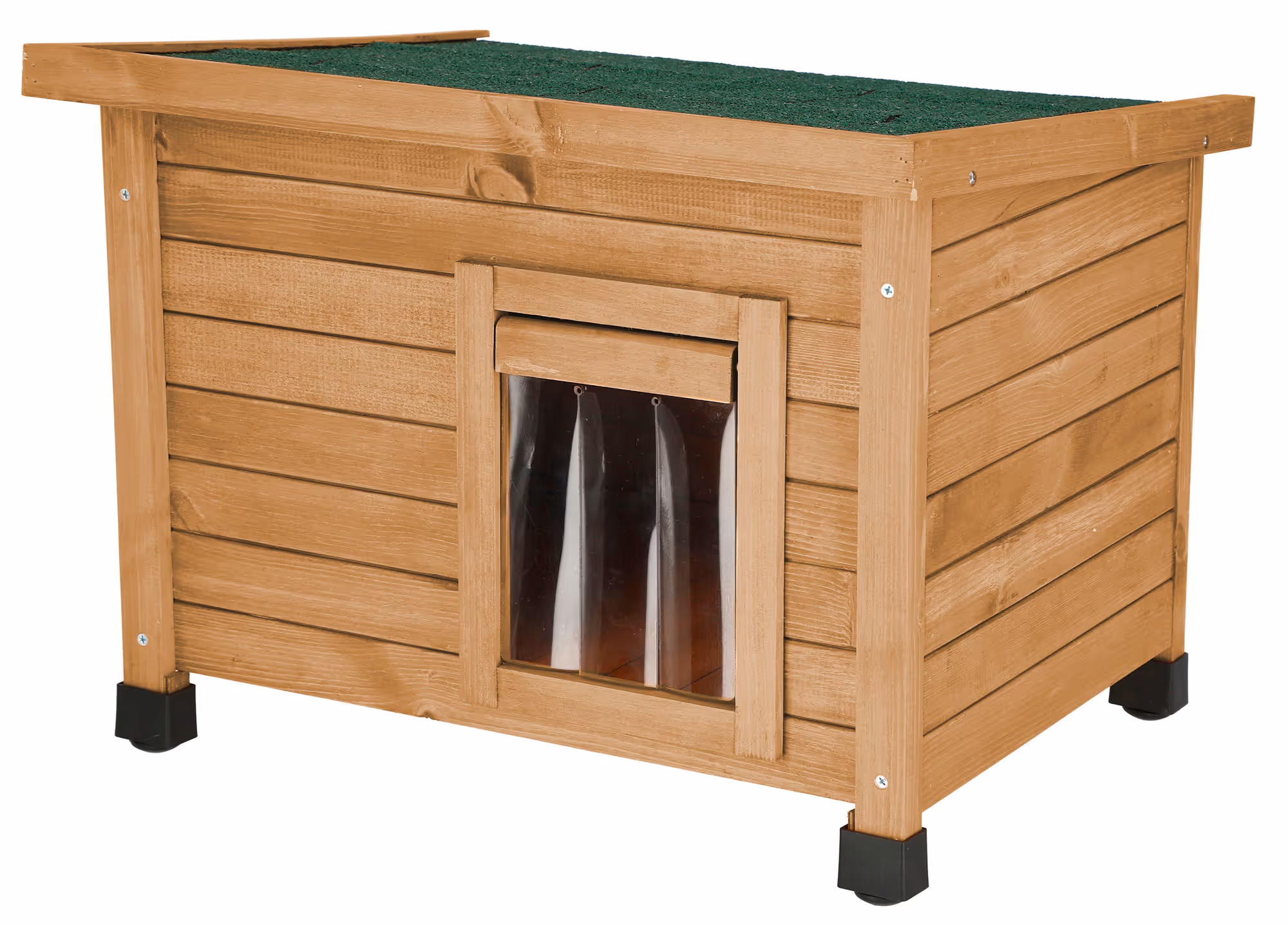 Maison pour chat Rustica marron/vert, 57X45X43cm