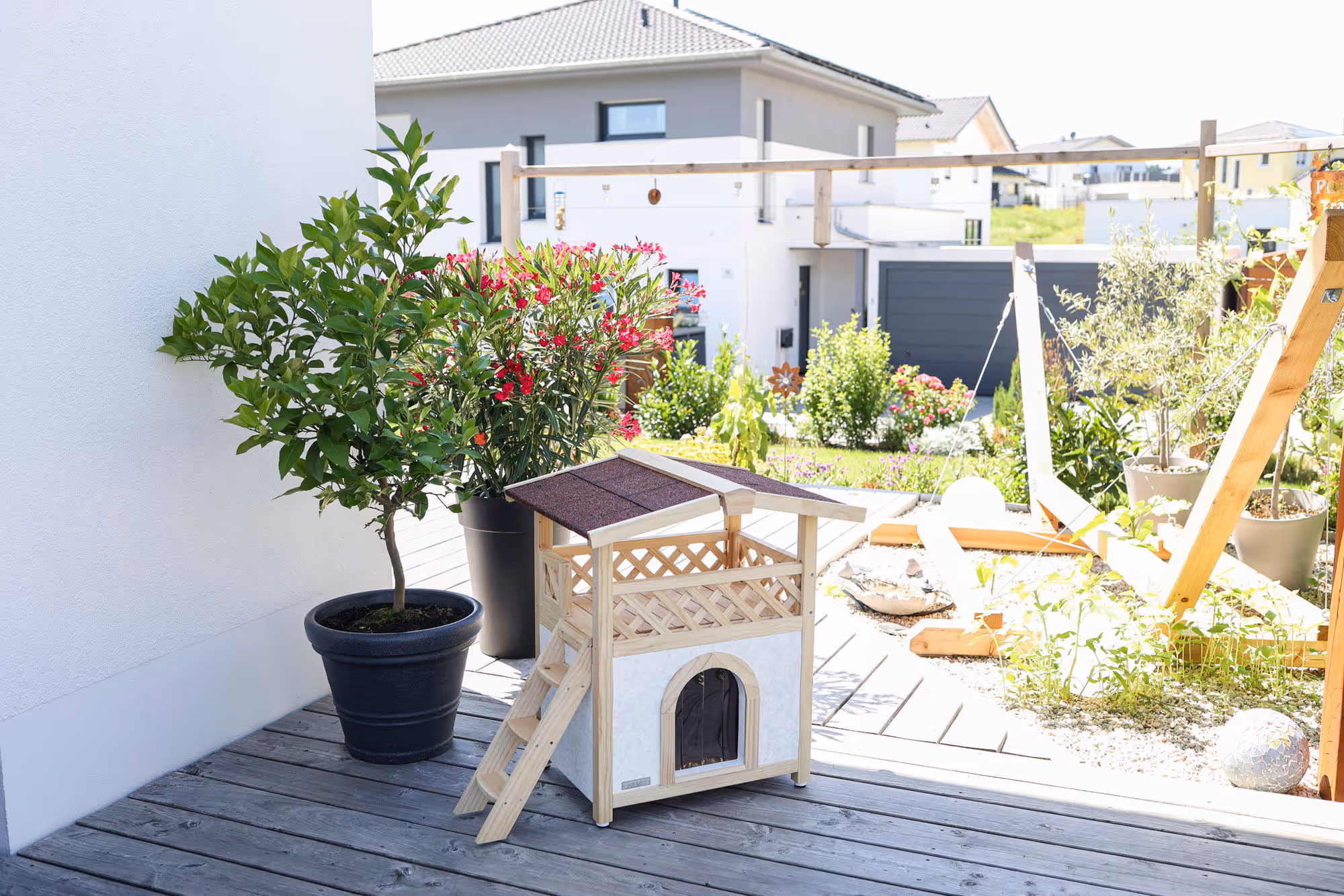 Maison pour chat Tyrol Alpin 88X57X77cm