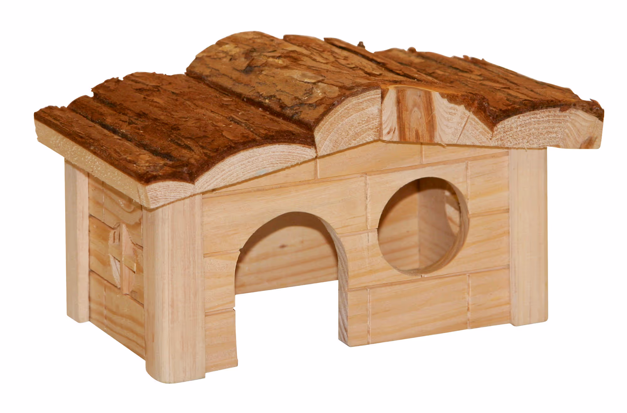 Maison pour petit rongeur Nature, 20X14X12cm