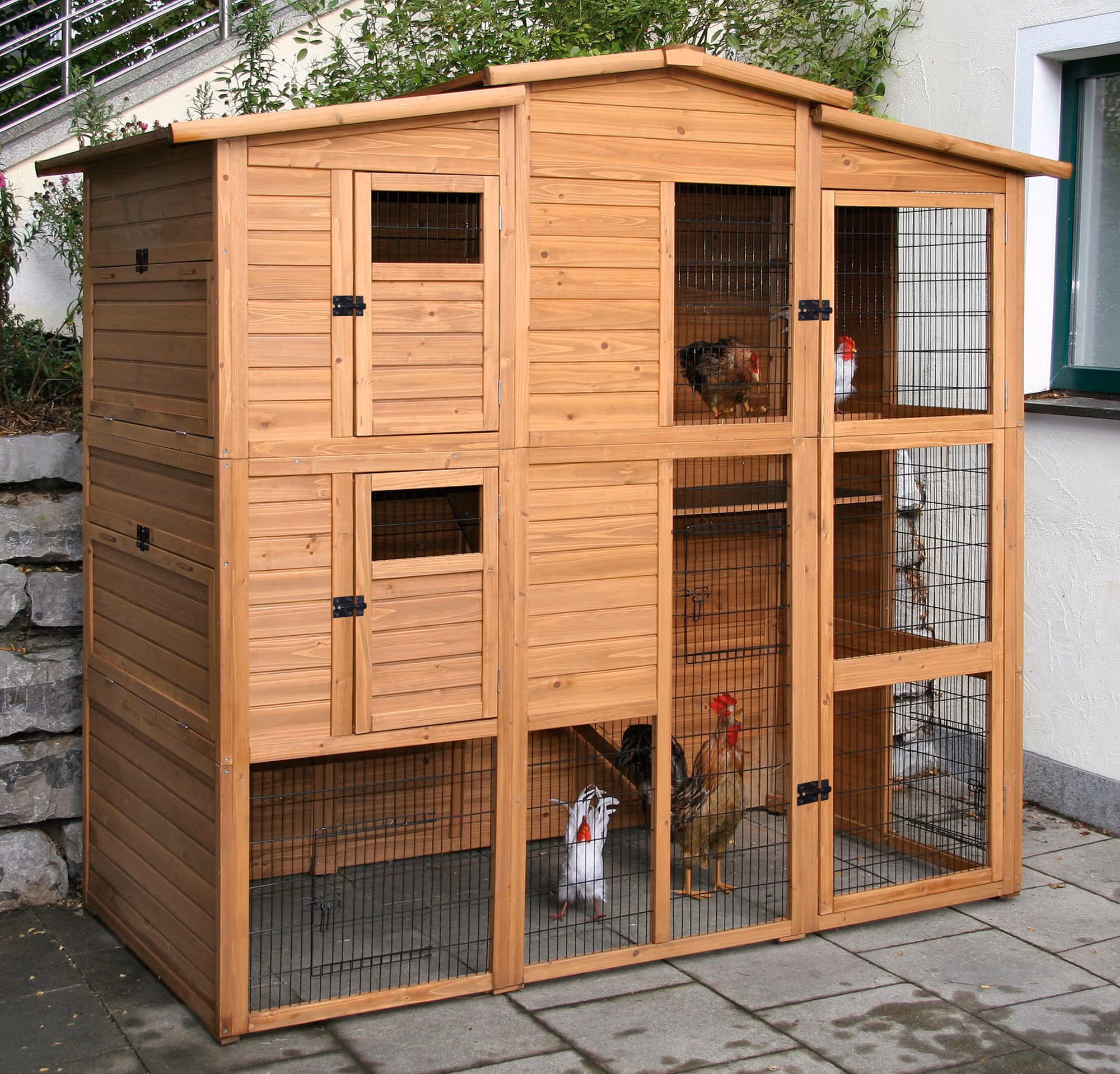 Maison pour poules bois, 222X115X200cm