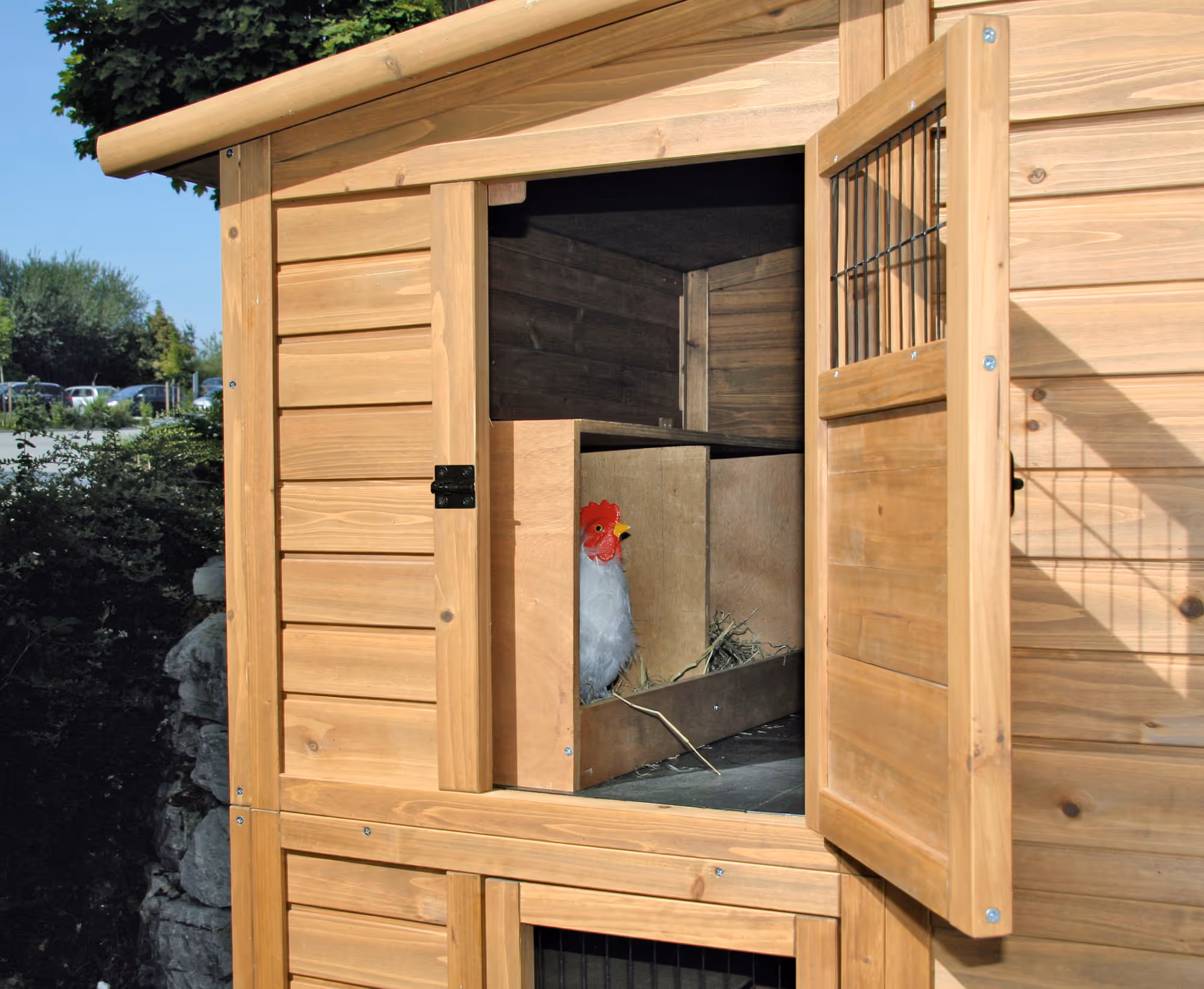 Maison pour poules bois, 222X115X200cm
