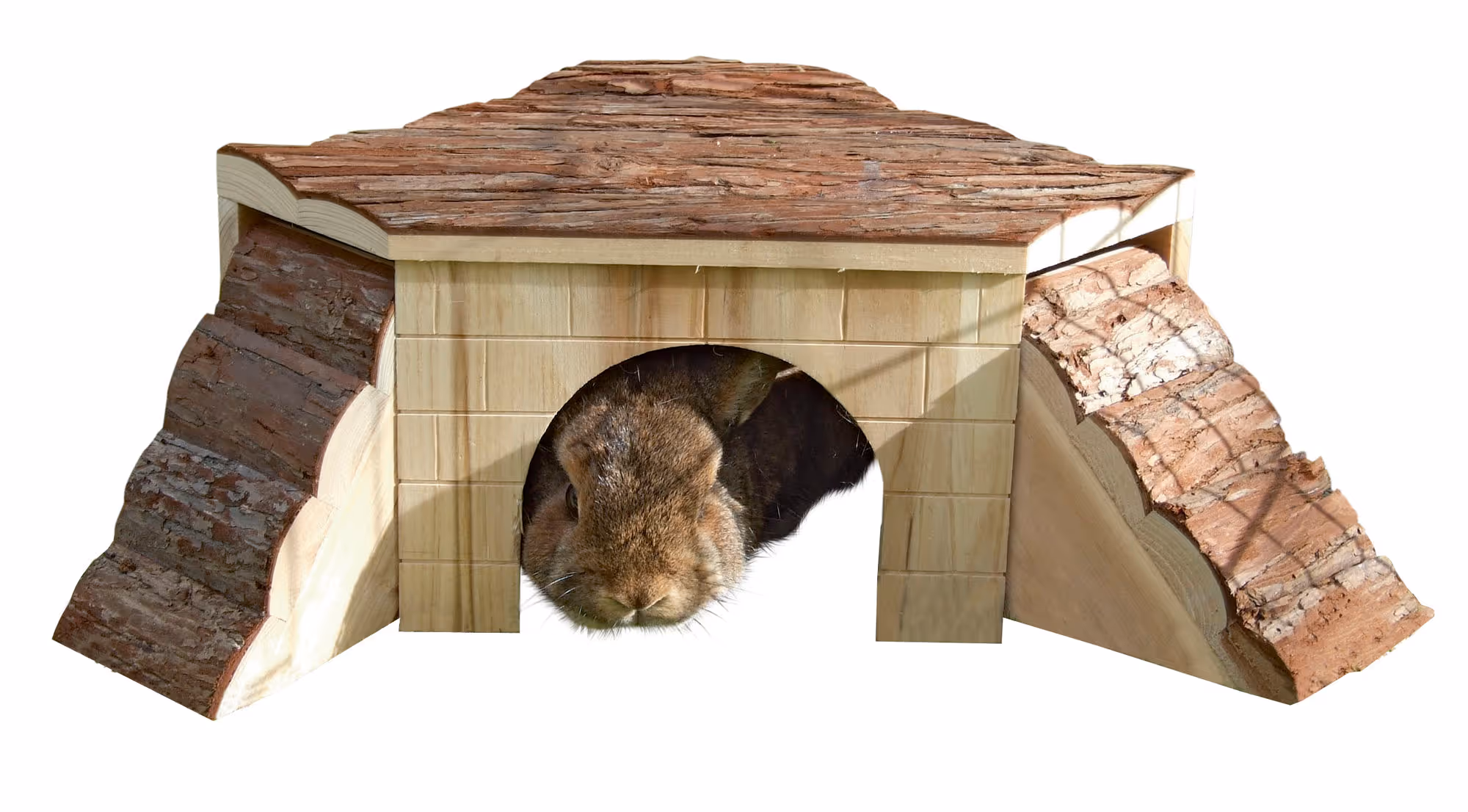 Maison pour rongeur Nature, 37X37X16cm
