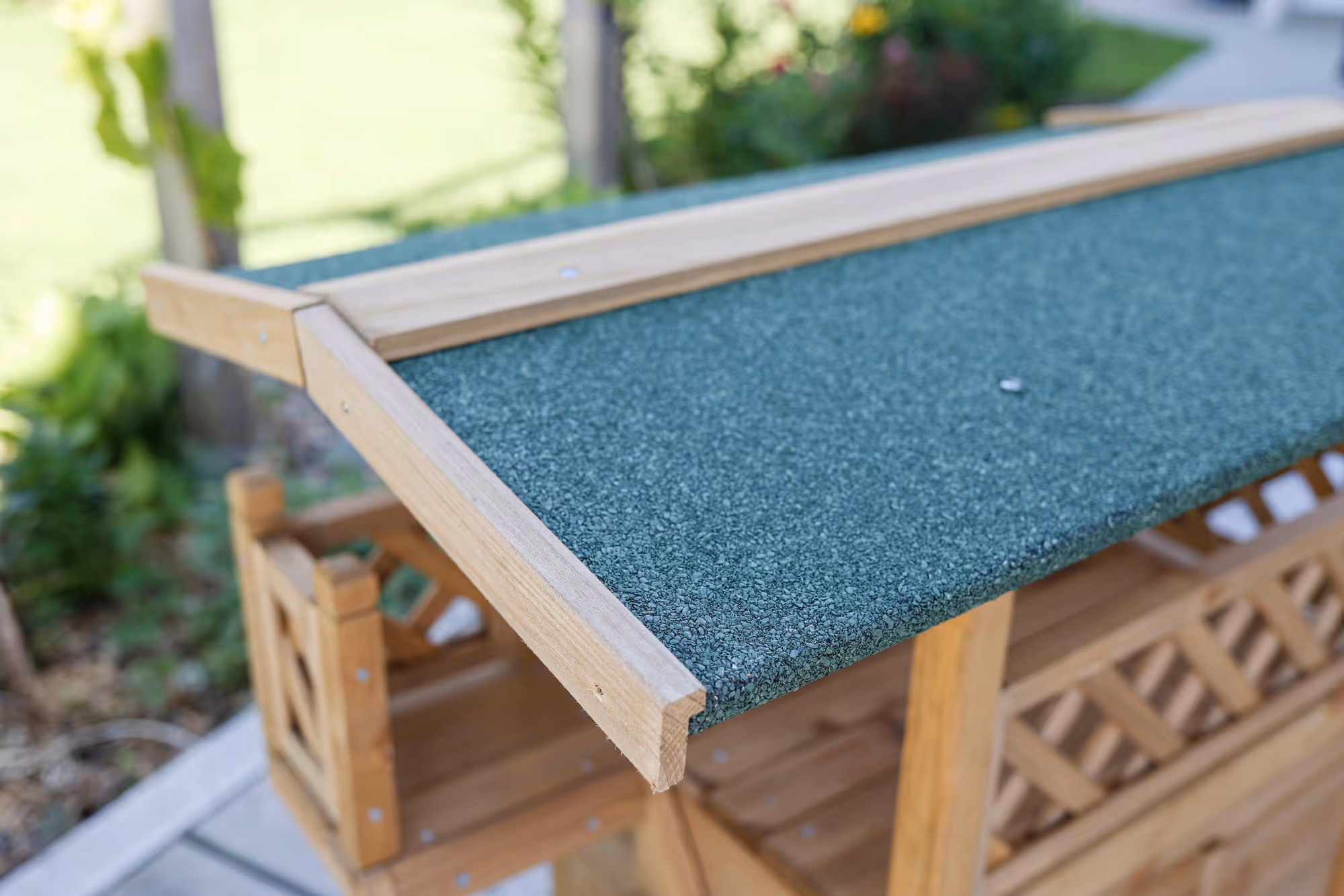 Maisonnette pour chat Lodge marron/vert, 77X50X73cm