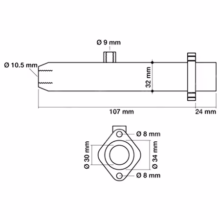 Maître cylindre frein et embrayage Zetor 62452701 adaptable