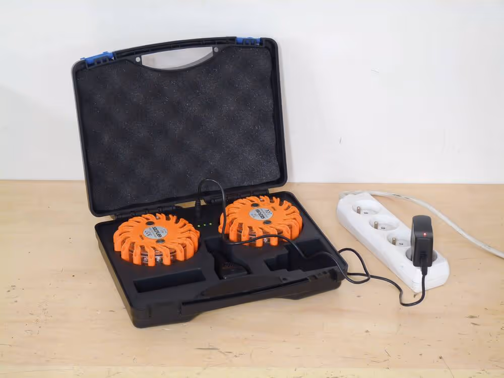 MALLETTE RECHARGEABLE 2 BALISES LEDS "DUO FLASH"